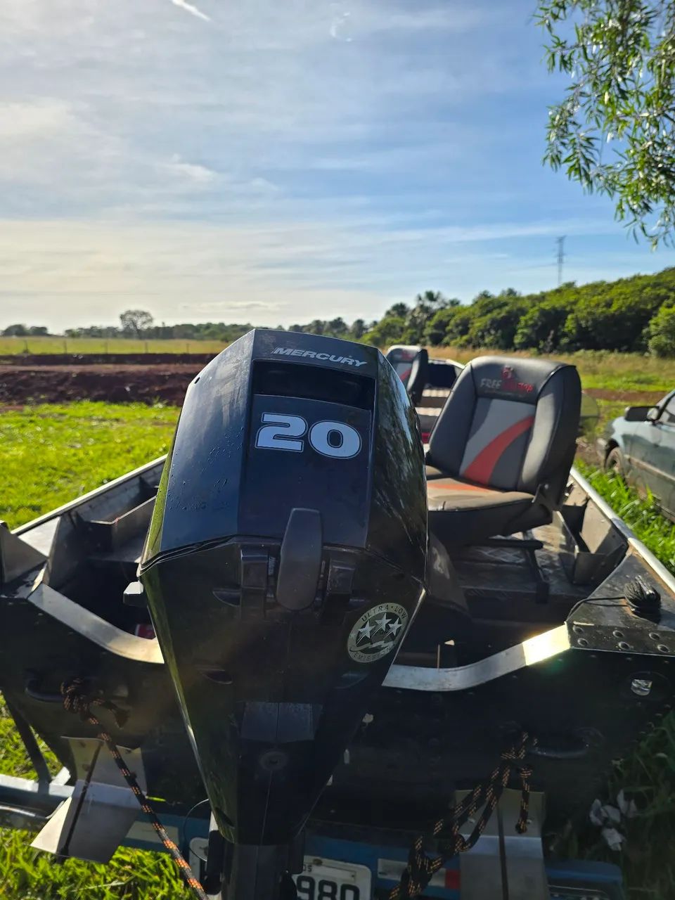 Barco Caretinha Completo para Pesca Esportiva - Foto 2
