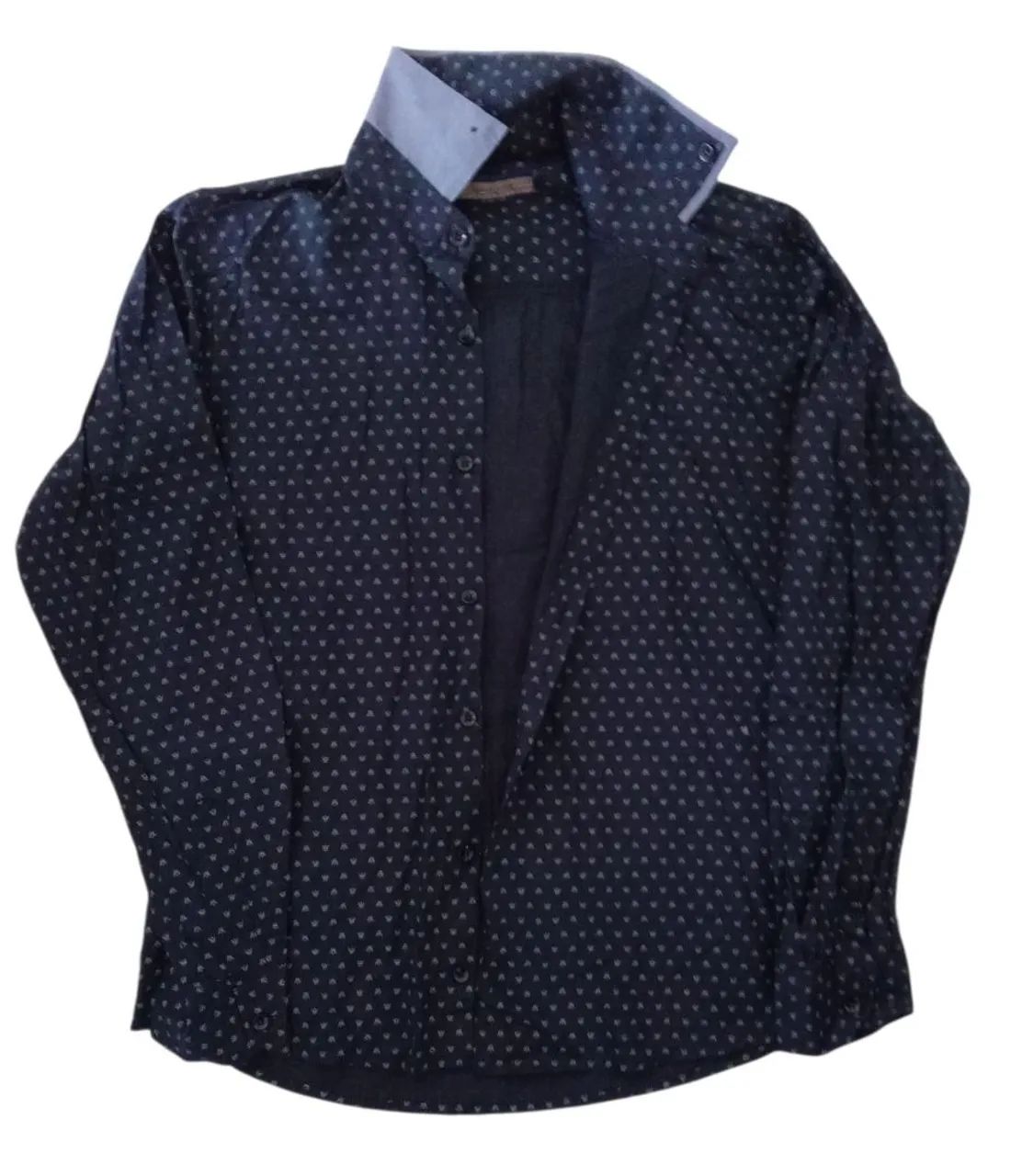 Camisa Xadrez Azul e Branca - Foto 2