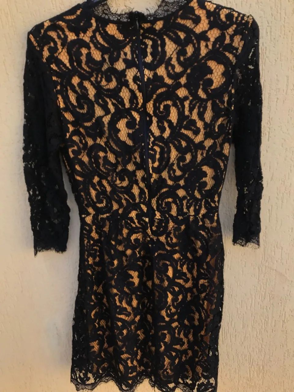 Vestido Preto De Renda Chifon - Foto 4