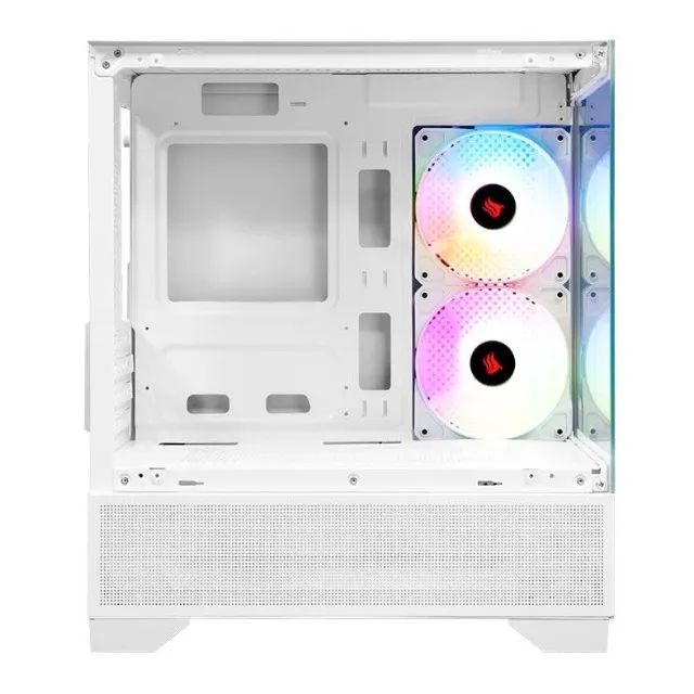 Gabinete Pichau Magpie 4B, Mini-Tower, lateral de Vidro, Com 2 Fans, Branco, Novo, Lacrado - Foto 2