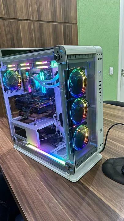 PC Gamer i7 13700k 32gb Ram Water Cooler Lian Li RTX3060 TI NVME 1Tb Thermaltake Mid Tower