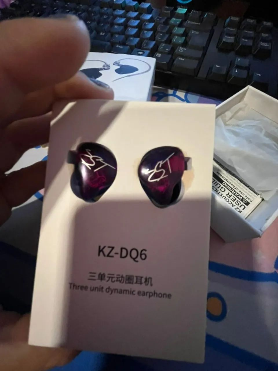 Kz Zst In Ear Sem Micro Retorno De Palco Monitor Cor Violeta Sem Microfone - Foto 3
