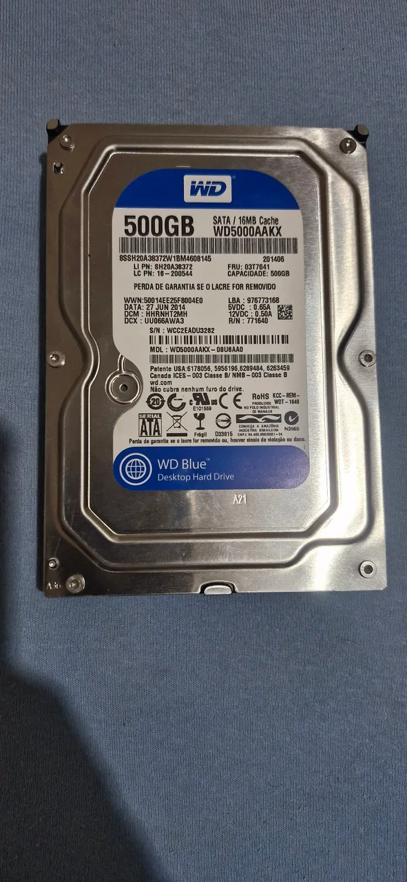 HD WD Blue 500GB SATA