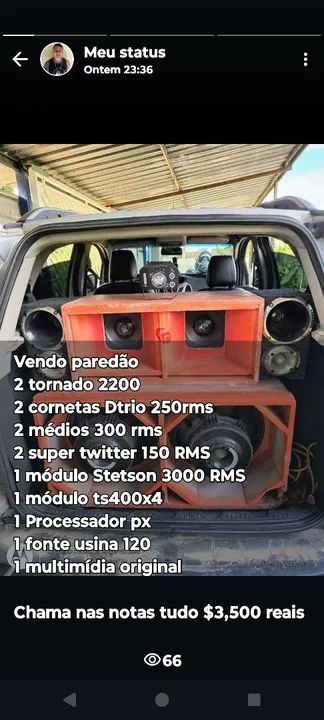 Vendo Paredão Completo