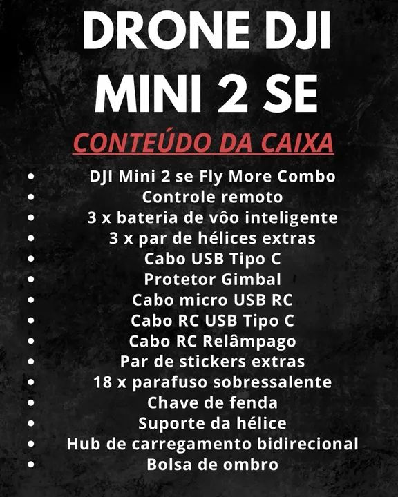 Drone DJI Mini 2 SE NOVO com garantia  - Foto 2