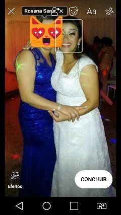 Vestido Azul de festa