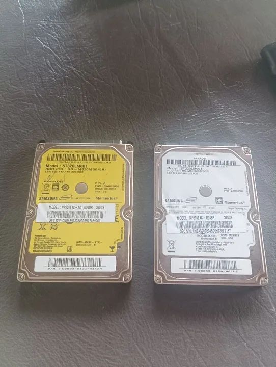 HDs para notebook 320 gigas
