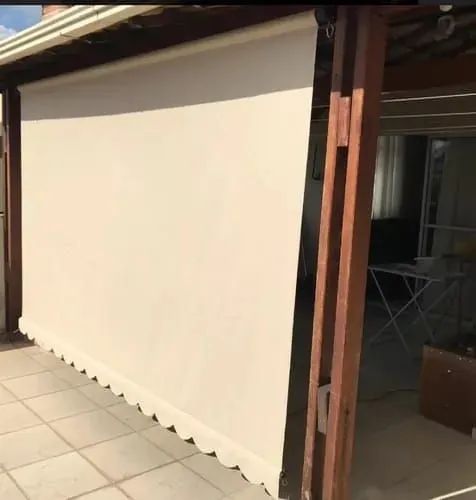 Toldo Retrátil em lona com estrutura Metálica galvanizada -novo - Foto 5