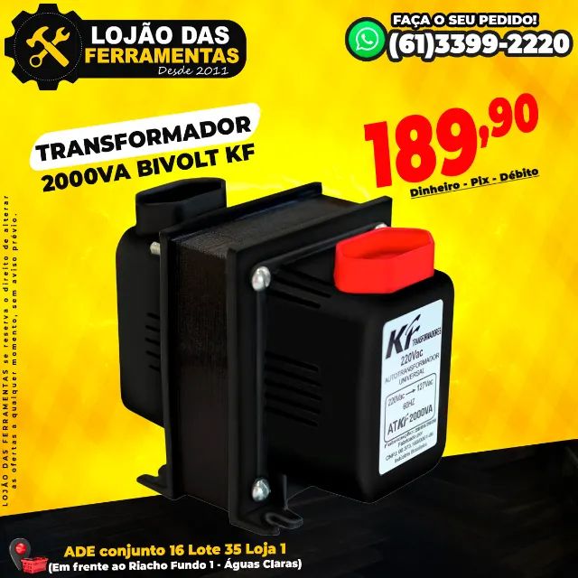 Transformador 2000VA Bivolt Kf