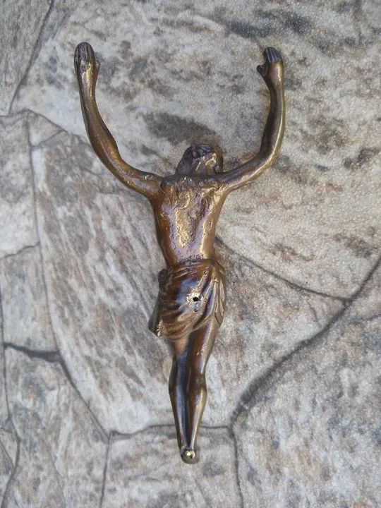 Crucifixo de Bronze Cristo Antigus - Foto 4