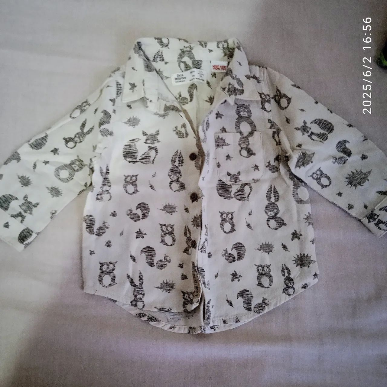 Camisa infantil social Gap