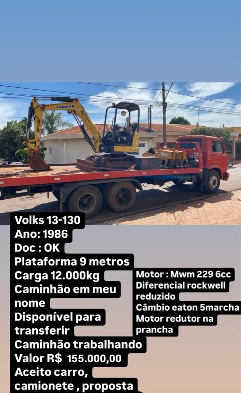 Caminhão Prancha Volkswagen 13.130