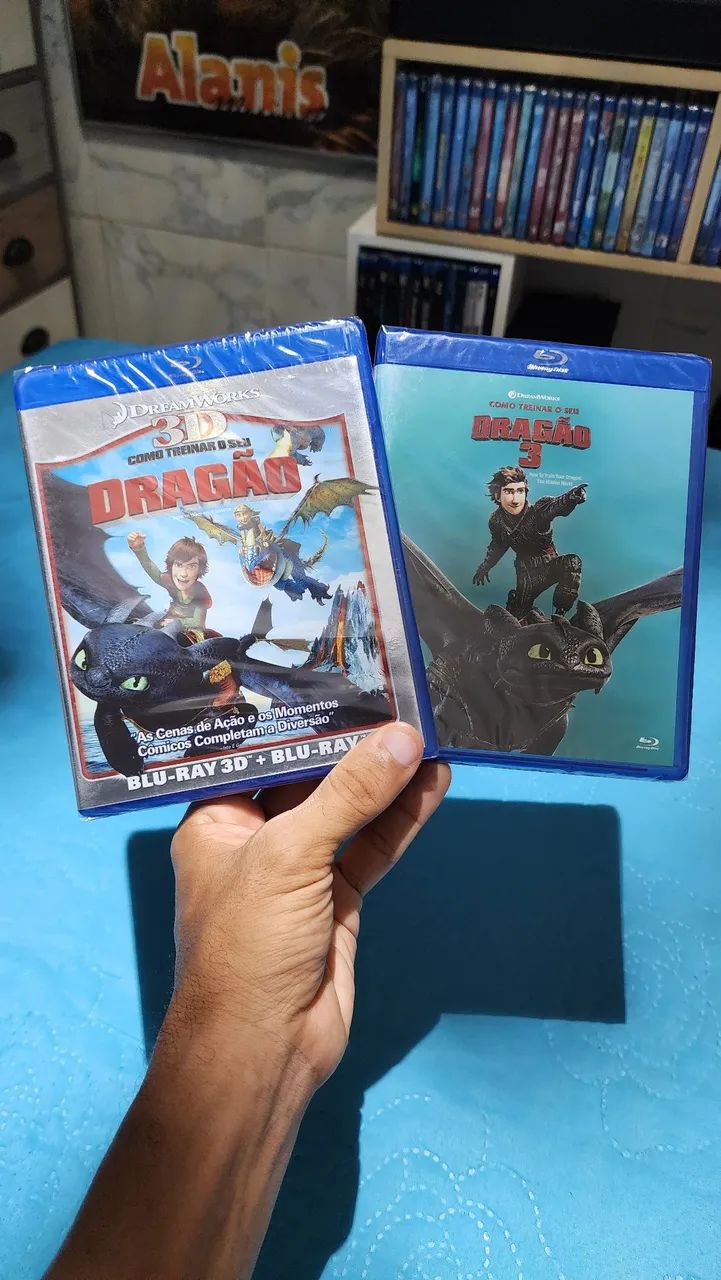 Blu-ray 3D + 2D Como Treinar O Seu Dragão Coleção 1, 2 E 3 Lacrados - Foto 5