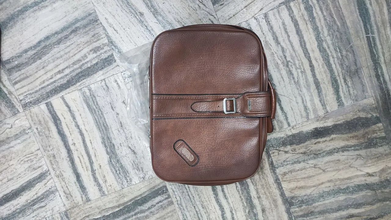 Conjunto de malas de viagem em couro - Foto 4