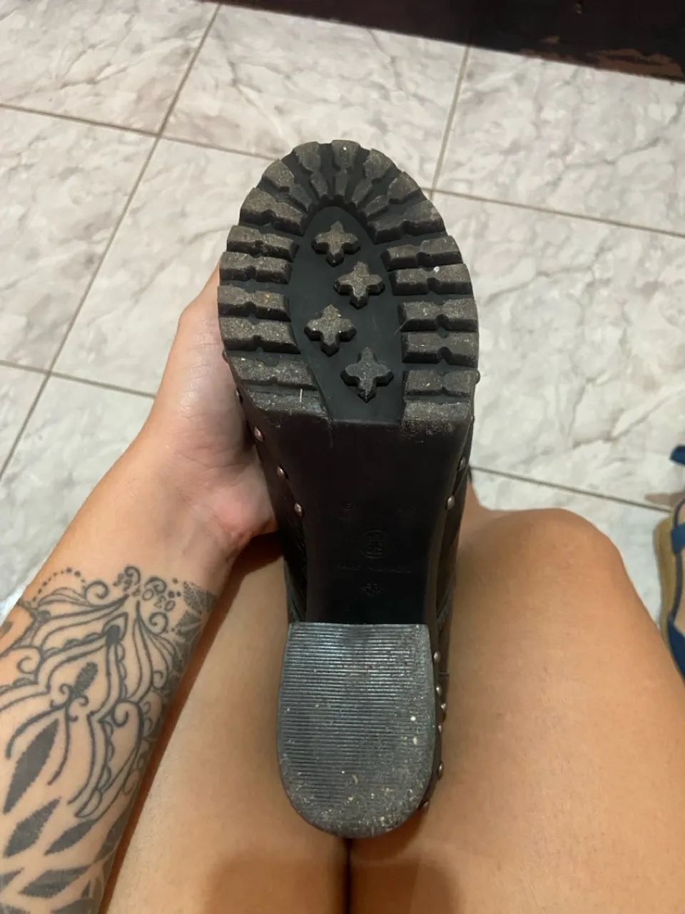 Bota de couro Constance TAM 39 - Foto 4