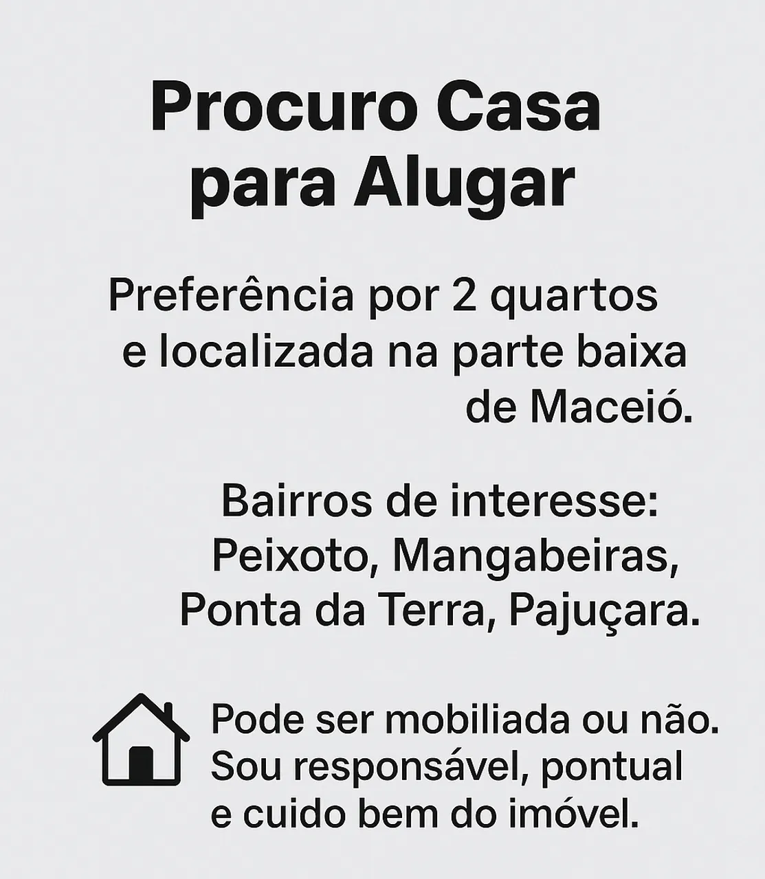 Alugar casa ou apt