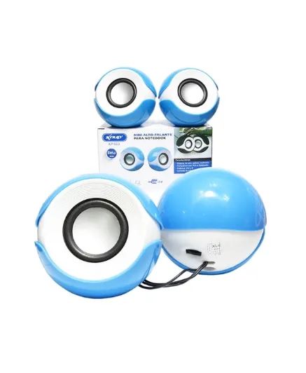 CAIXA DE SOM 5W X 2 =10W MULTIMIDIA KNUP KP-603 - Foto 2