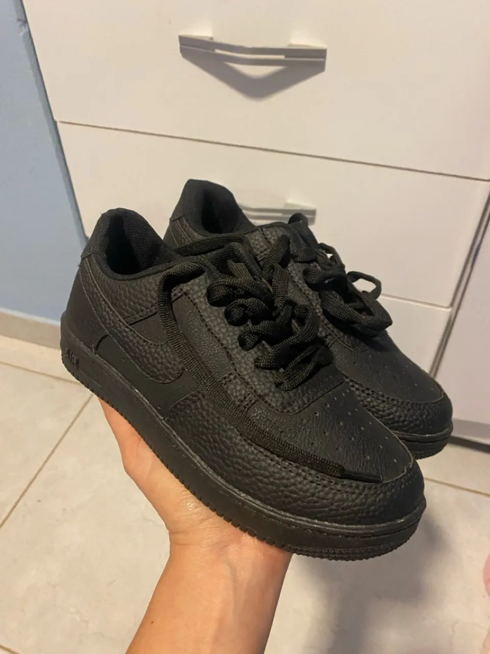 Tênis Nike Air Force 1 Preto Infantil