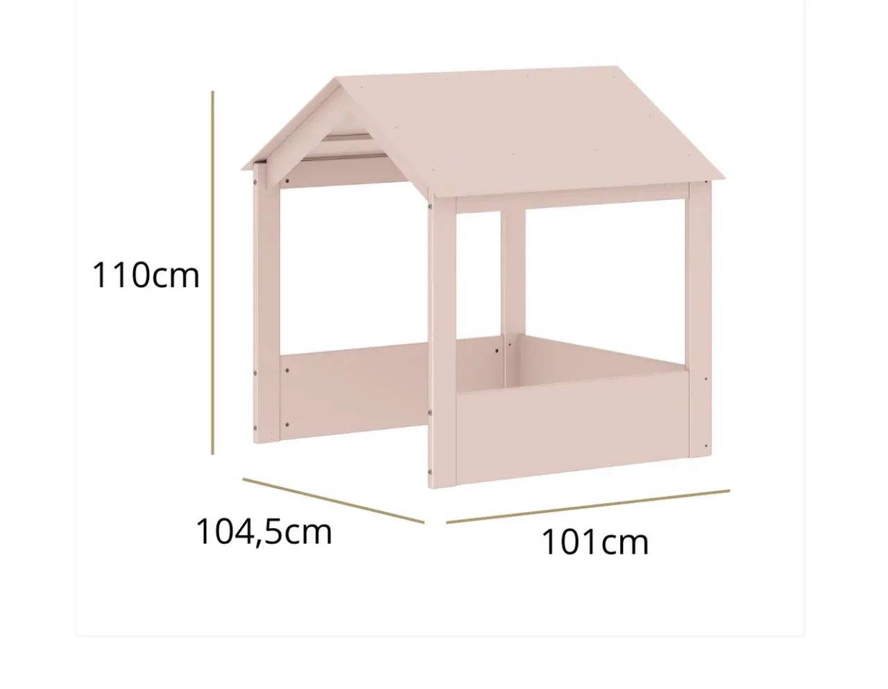 Cama Quater com casinha + gavetas + escorregador 