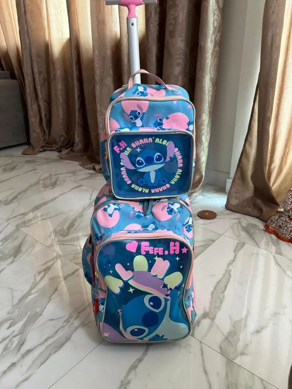 Mochila de carrinho + lancheira da Pukt  Sticht