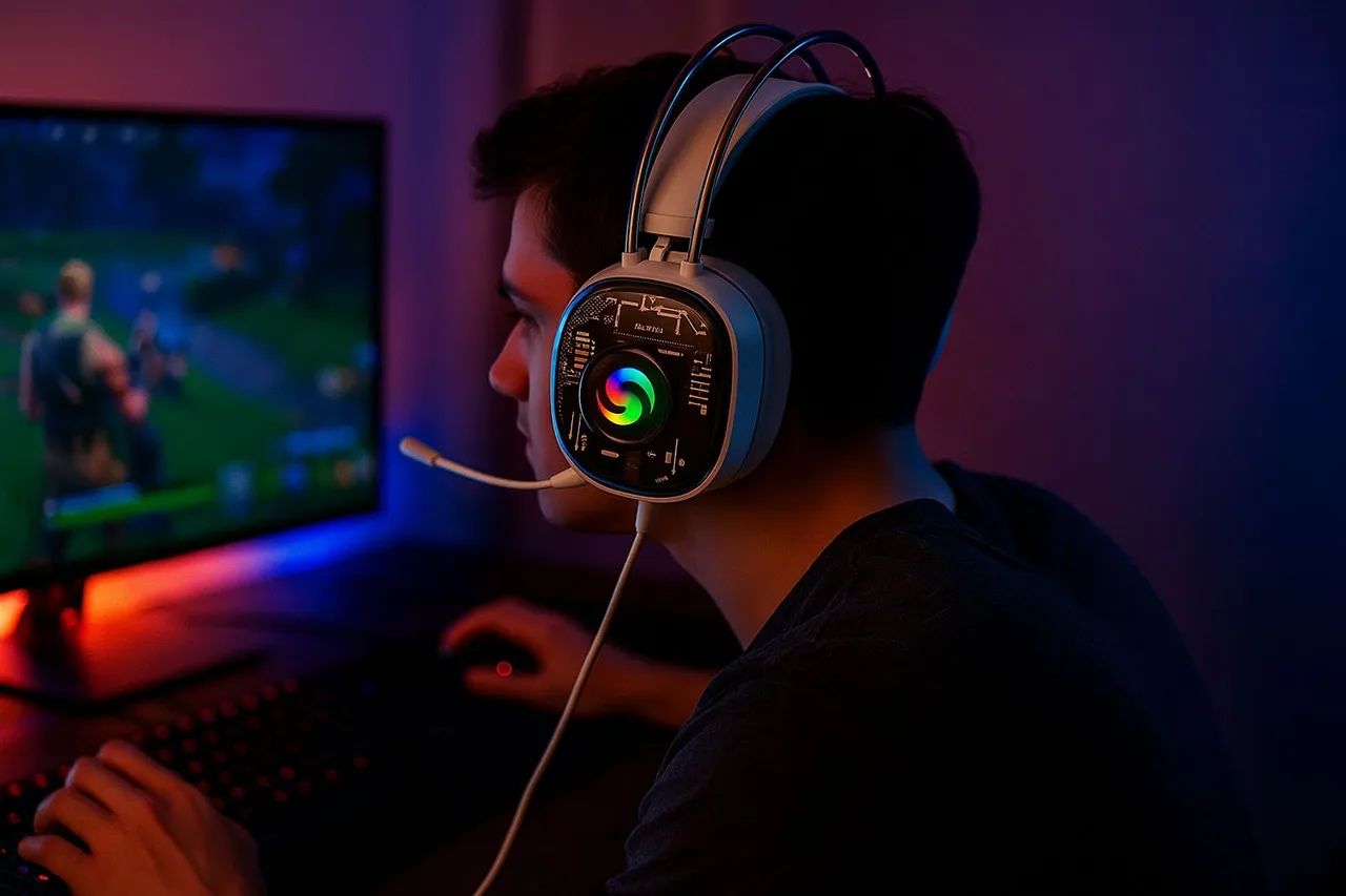 HEADSET GAMER ONISTEK com Microfone ?