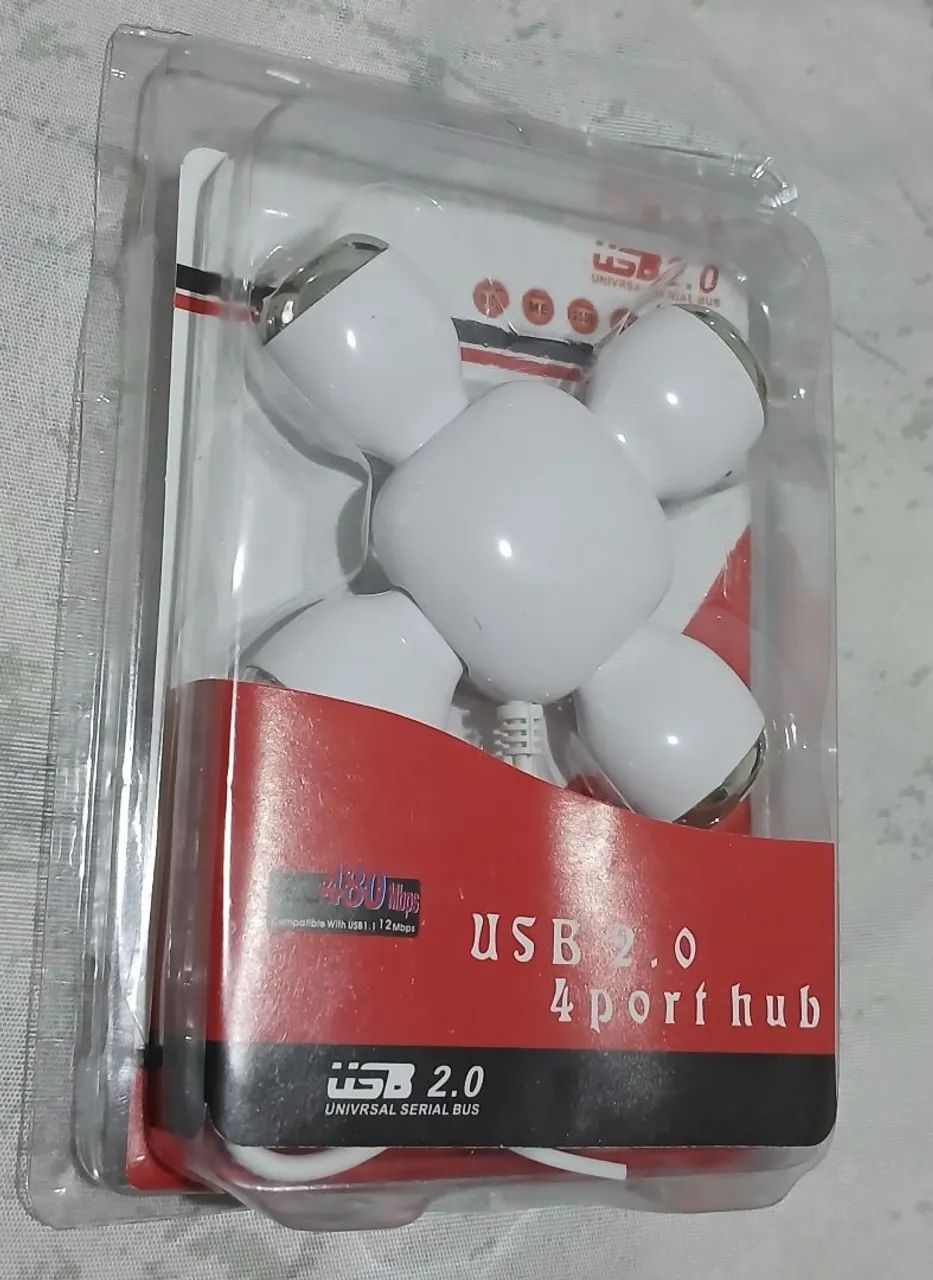 Adaptador USB 2.0 - 4 portas - Foto 2