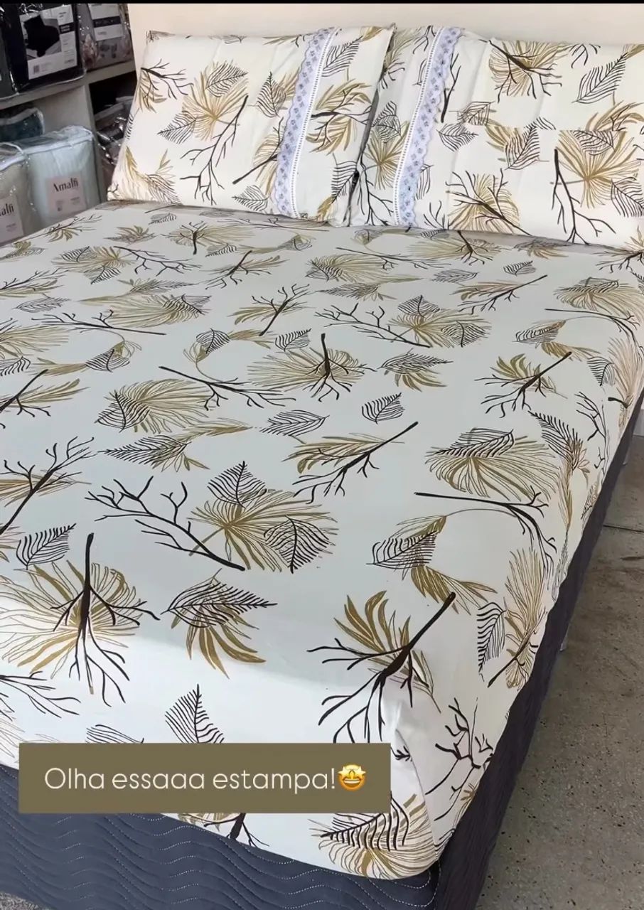 Lençóis de elástico malha 100% algodão  - Foto 3