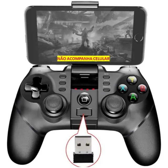 Controle Gamepad Sem Fio 3 Em 1 Wireless Jogo Ipega Pg -9076