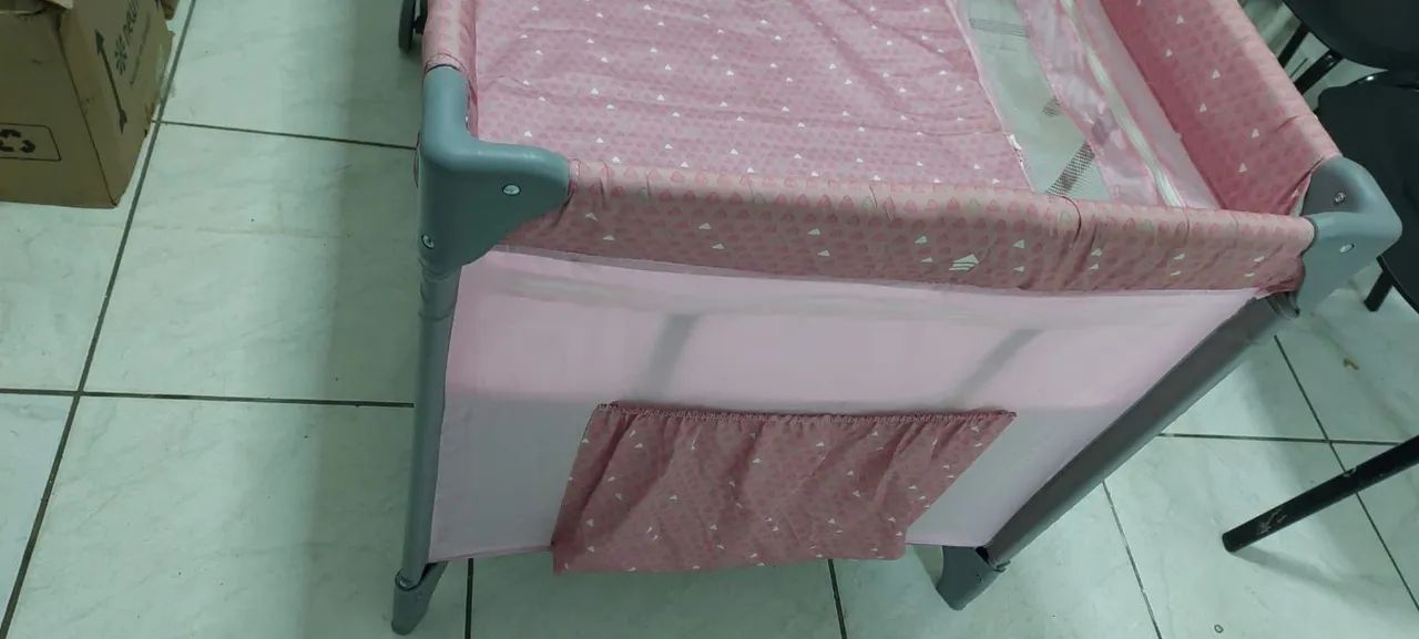 Berço Portátil Voyage Sleep Rosa - Foto 4
