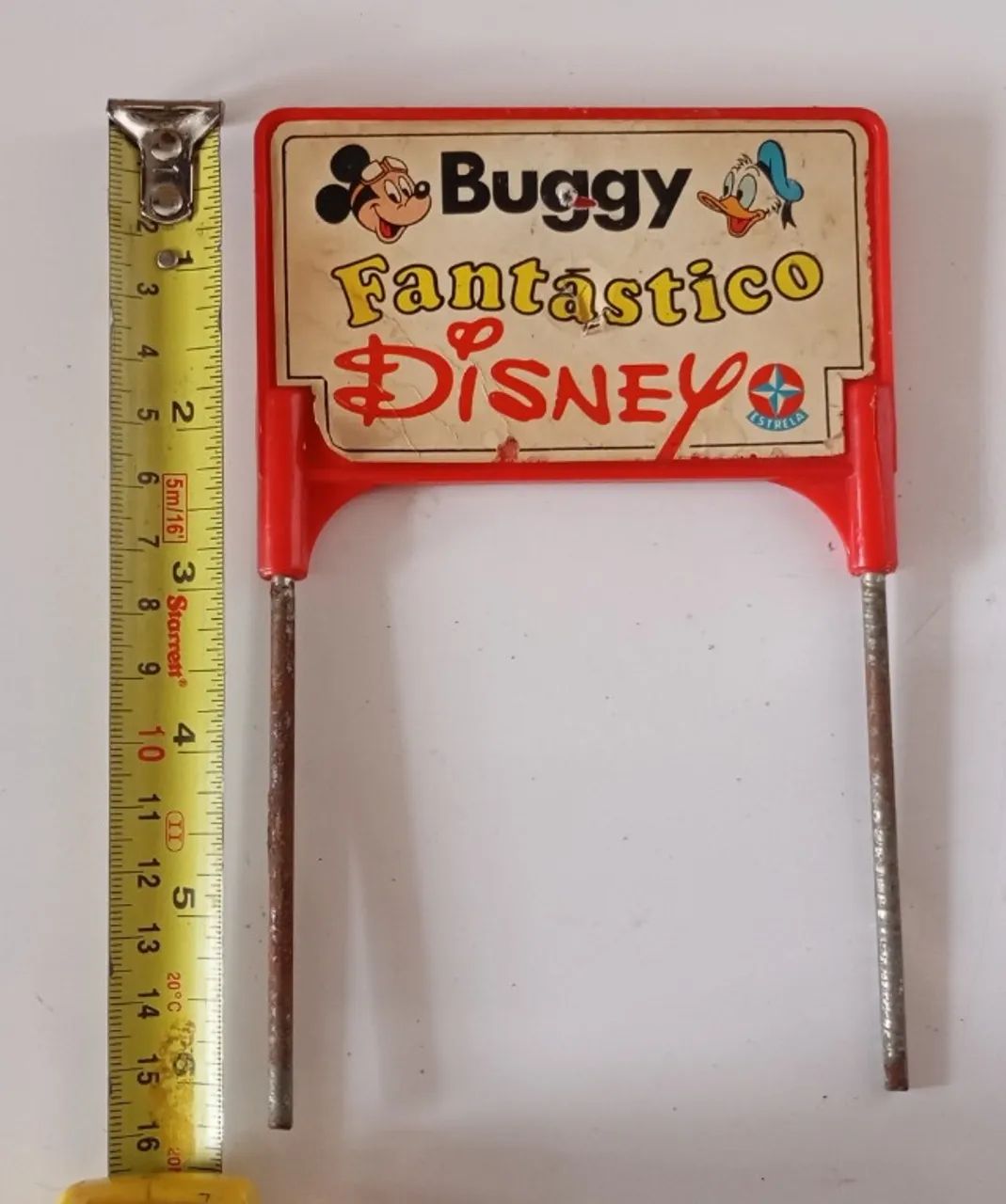 Placa Do Buggy Fantástico Disney Estrela