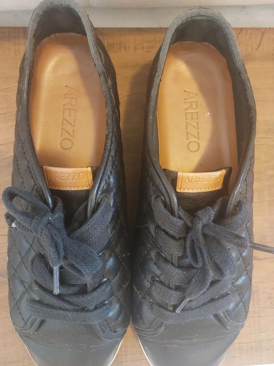 Tênis Soft Matelassê Preto Arezzo 37 - Foto 4