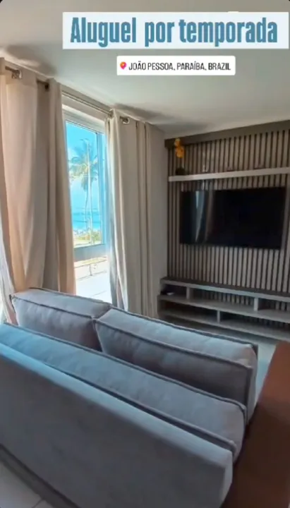 Alugo Por Temporada Apartamento com vista para o Mar em Manaíra