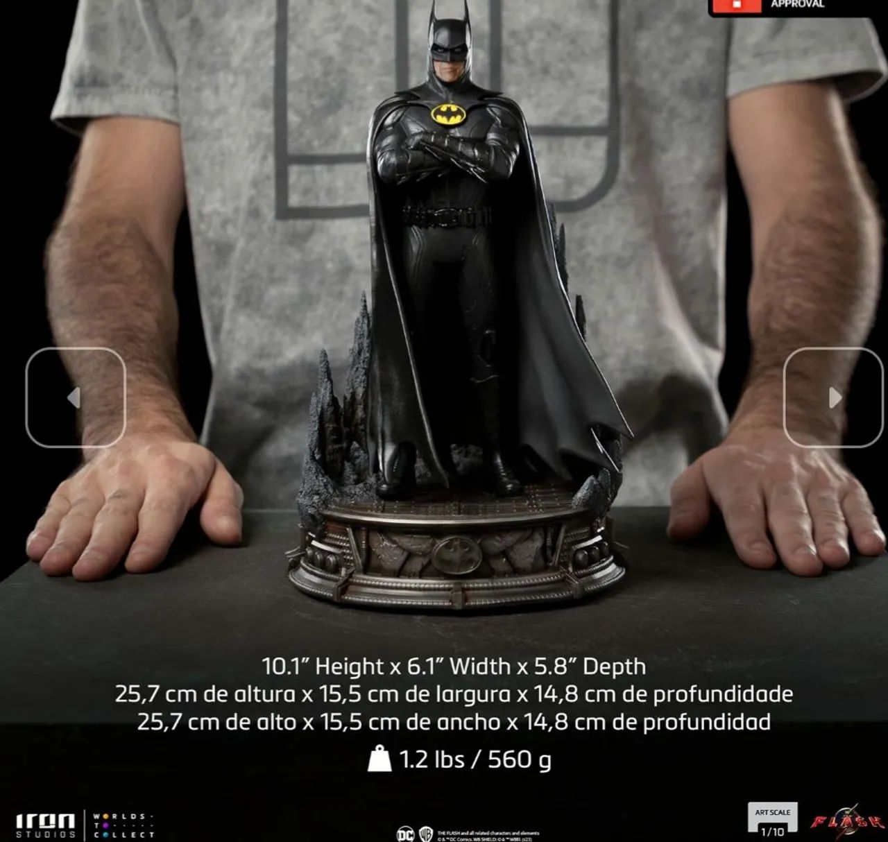 Batman Deluxe Iron Studios The Flash Movie - Foto 4