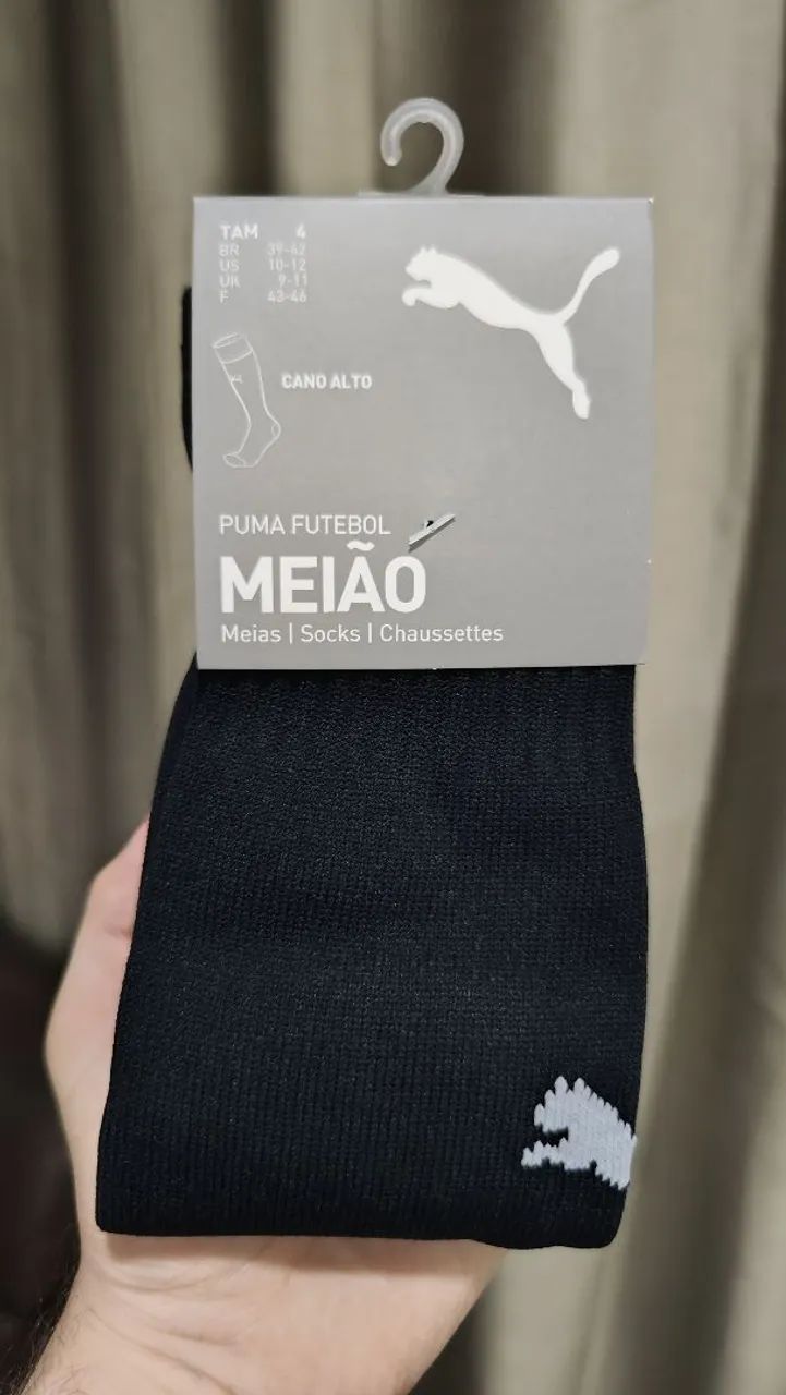 Meião Puma Core Socks Futebol Adulto Campo Futsal Society Fut7 - Foto 2