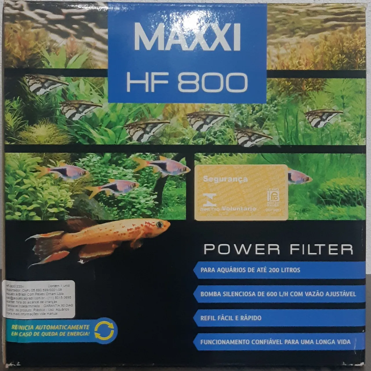 Filtro para Aquário Maxxi HF 800 - 200 Litros