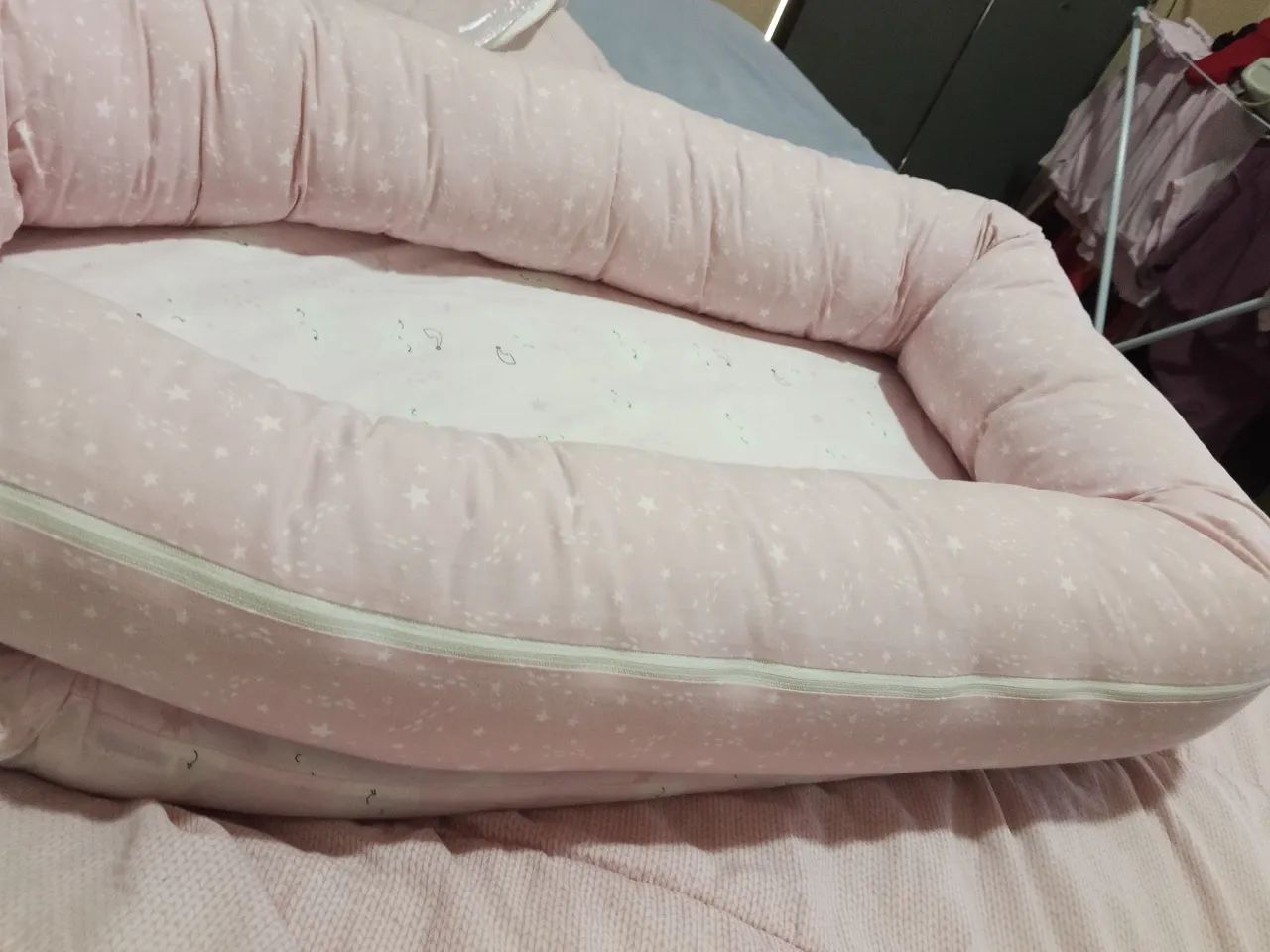 Ninho tipo Moisés para menina ROSA - Foto 2