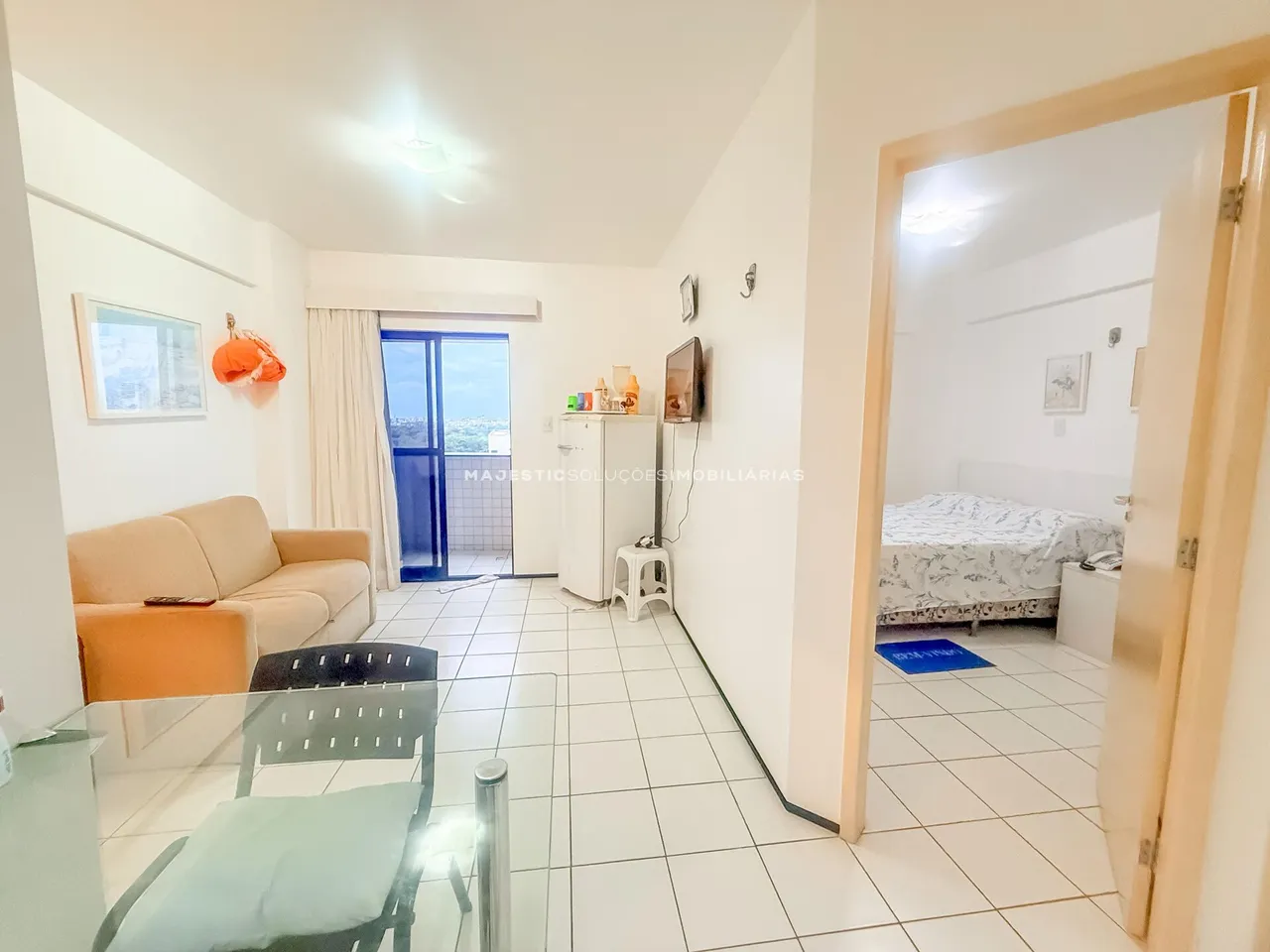 Alugo por temporada Flat na Ponta do Farol mobiliado de 1 quarto - Biarritz