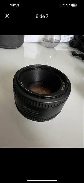Lente de Câmera Nikon AF Nikkor 50mm 1:1.8 D - F/1.8D AF Prime Lens - para DSLR - Foto 5