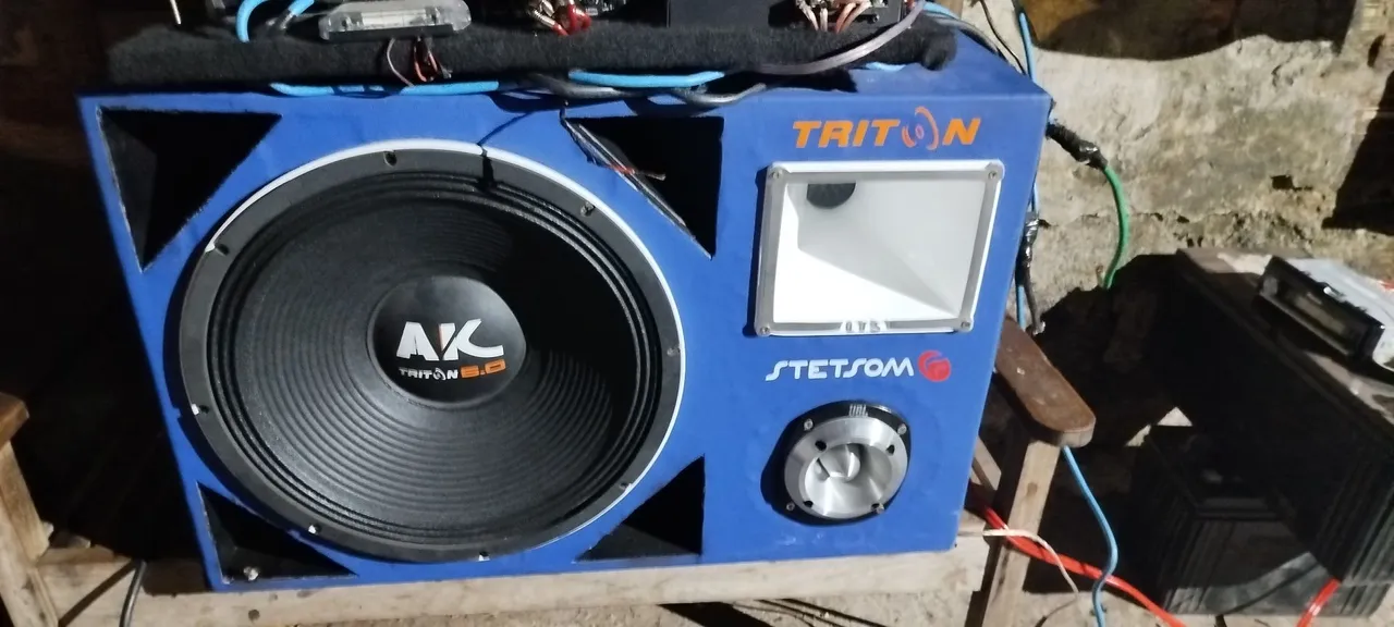 Caixa de Som Automotivo Completa - AK Triton 5.0