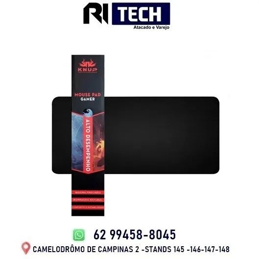 Mousepad Gamer Extra Grande 80x40cm Cabe Teclado e Mouse