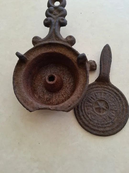 Fogareiro a Alcool Ferro fundido Decorativo