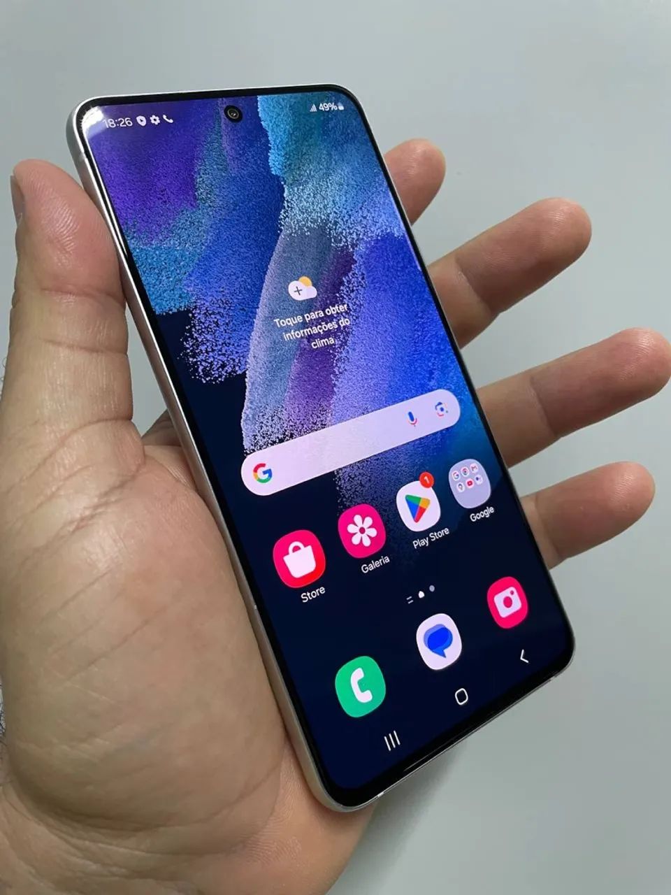 Samsung Galaxy S21 FE  5G 8/256gb Branco Única dona 12X no cartão VENDO/TROCO - Foto 4