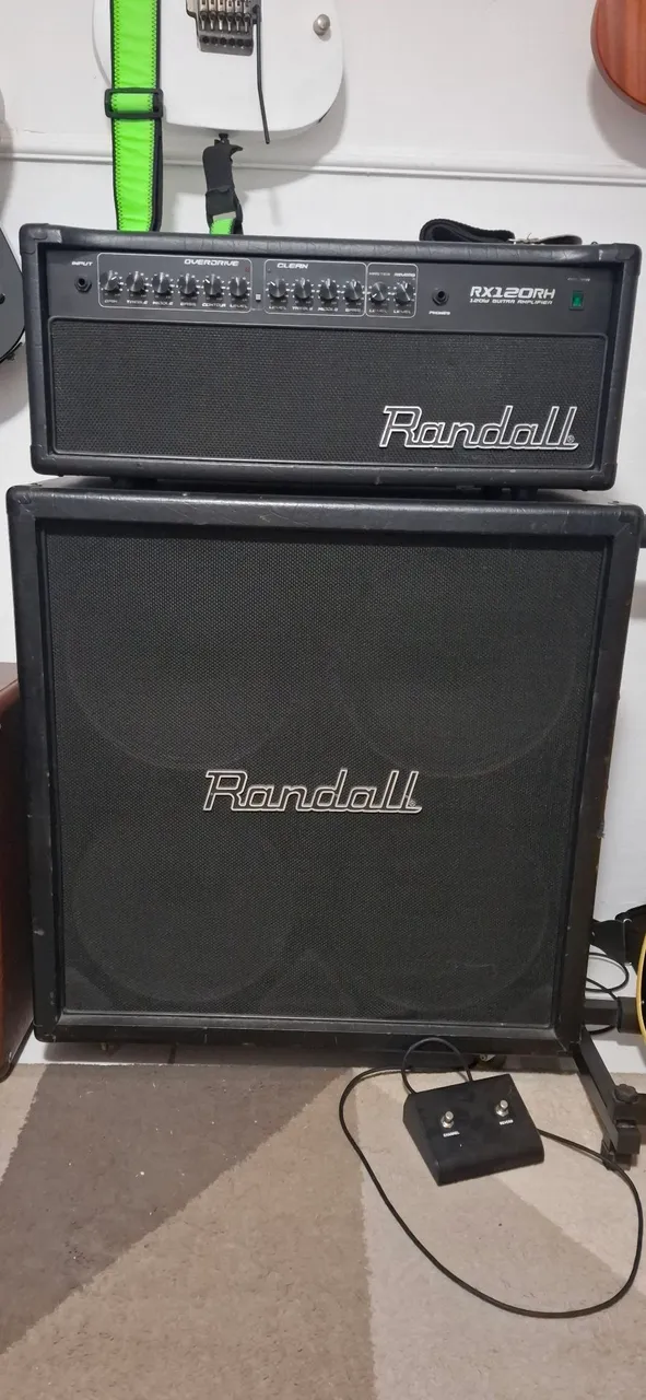 Amplificador Randall RX120RH e Caixa 4x12