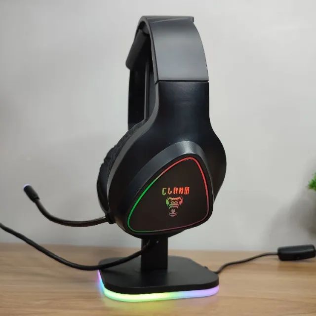 Promoção Headset Gamer RGB Snow Mount Clanm - Foto 5