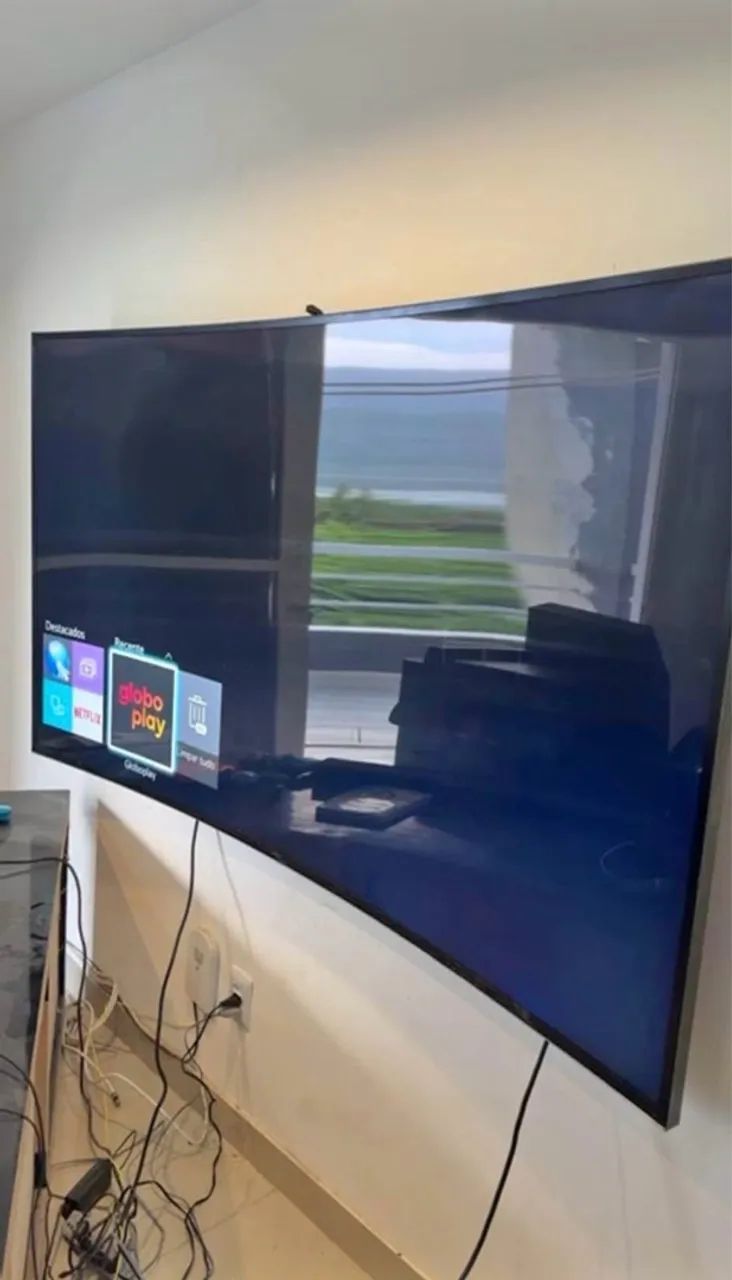 Televisao TV Samsung 78 polegadas 4k curva