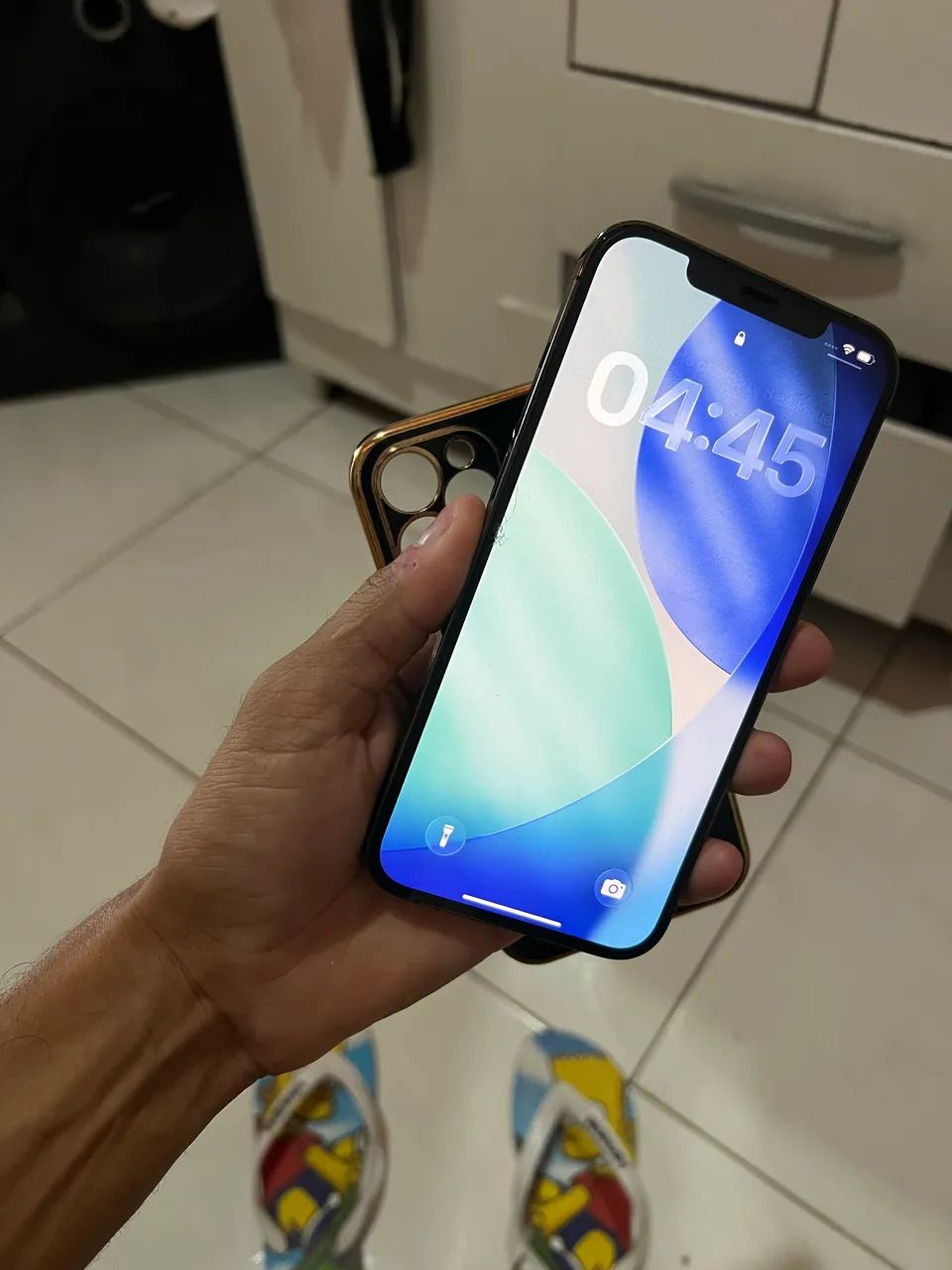 Iphone 12 pro max cinza 128GB zero todo original - Celulares e