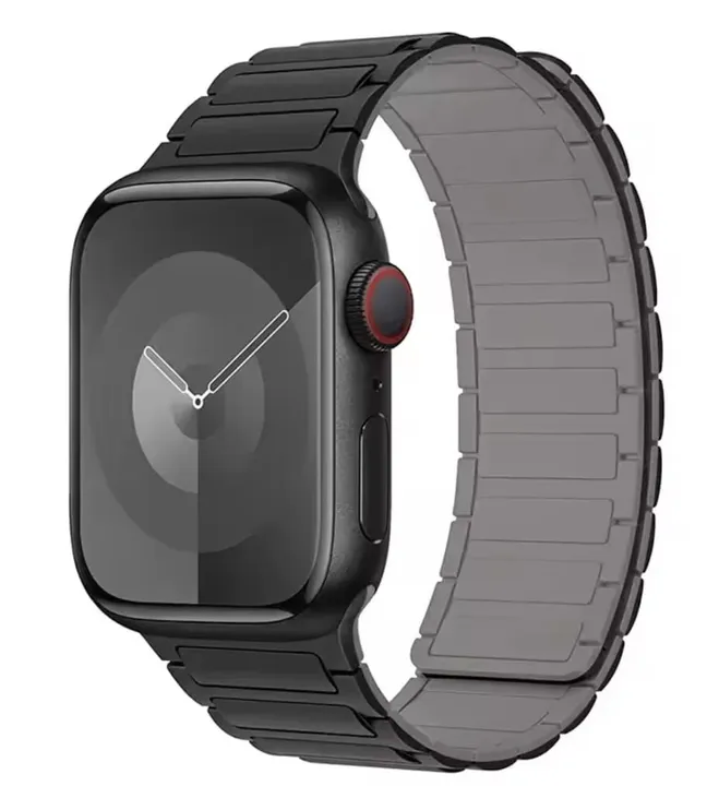 Pulseira para Apple Watch Magnética de silicone 42 a 49mm