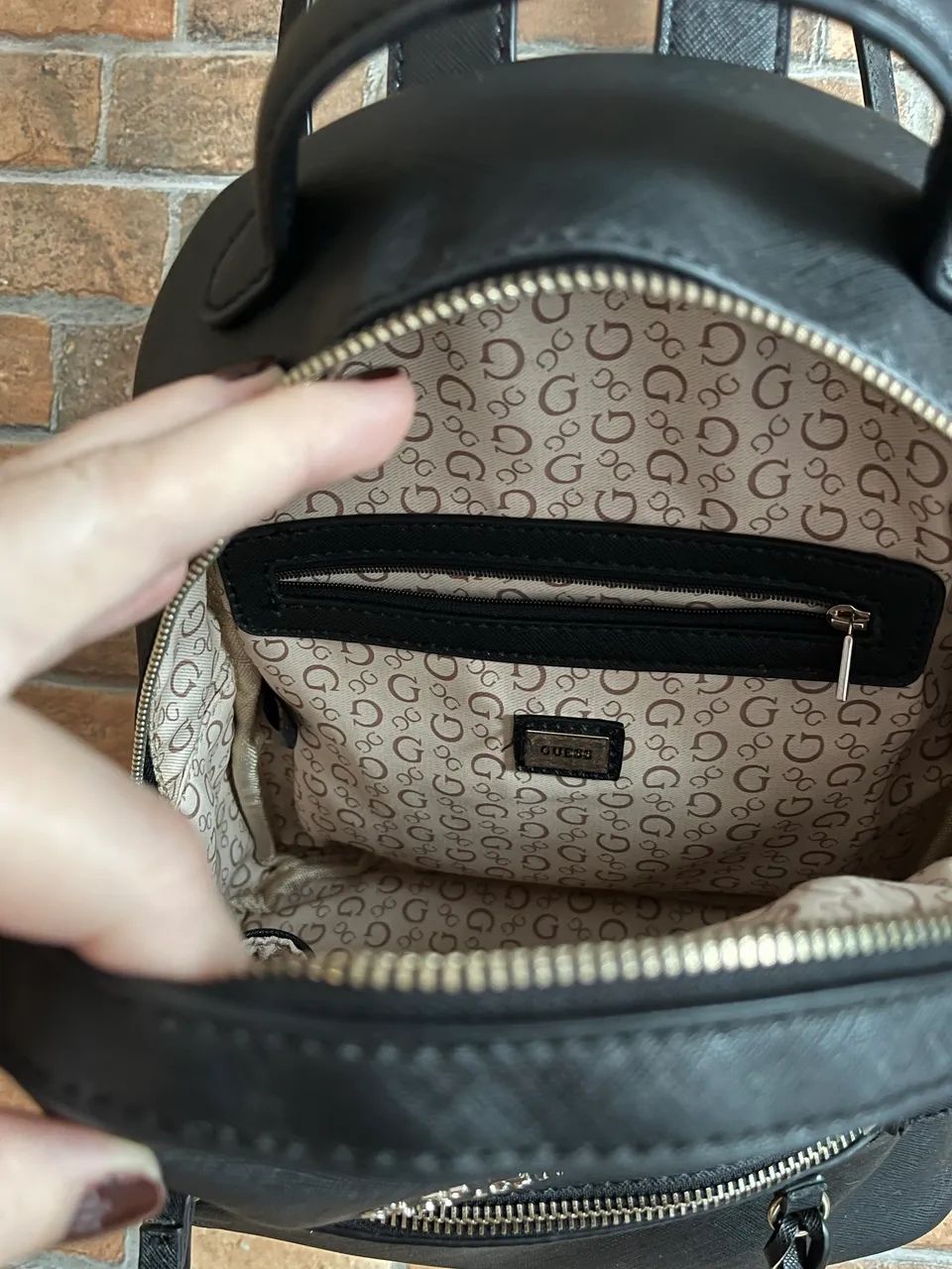 mochila original marca guess couro - Foto 2