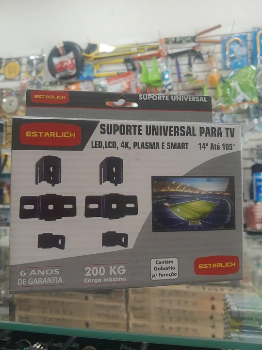 Suporte Universal para TV LED, LCD, 4K, Plasma e Smart 14" até 105" - 200kg