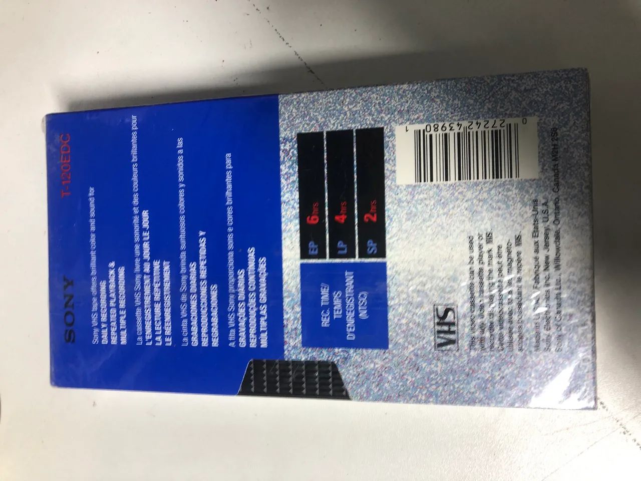 Fita VHS Sony virgem